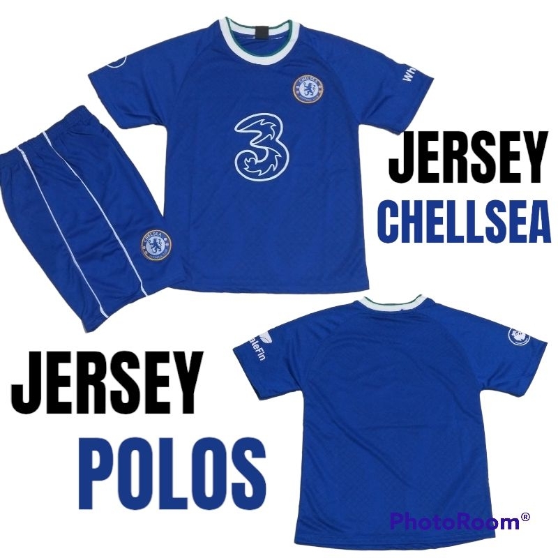 SETELAN JERSEY CHELSEA UNTUK ANAK UMUR 1-12 THN BAHAN DRYFIT