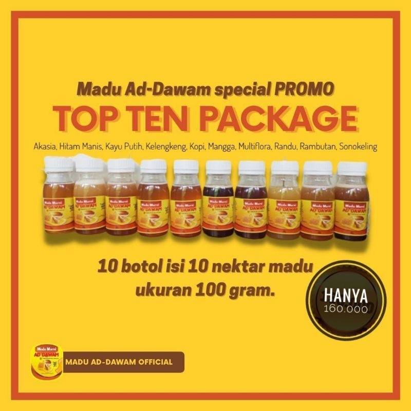 

Top ten package madu murni AD-DAWAM