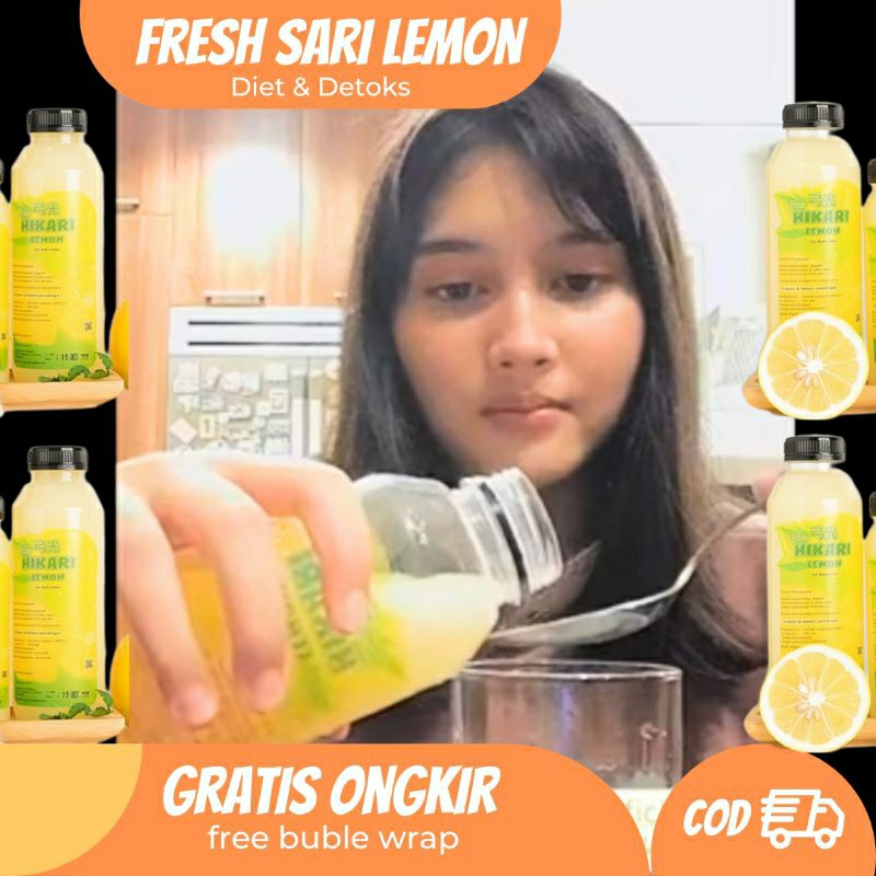 

BPOM 500ml Hikari Fresh Sari Lemon Jus Lemon Murni 100% Jus Diet Langsing Detoks Alam