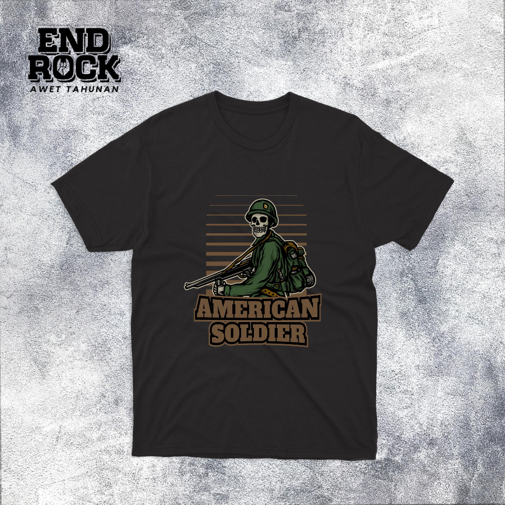 Kaos Distro Original Endrock Tema American shoulder DTFS142