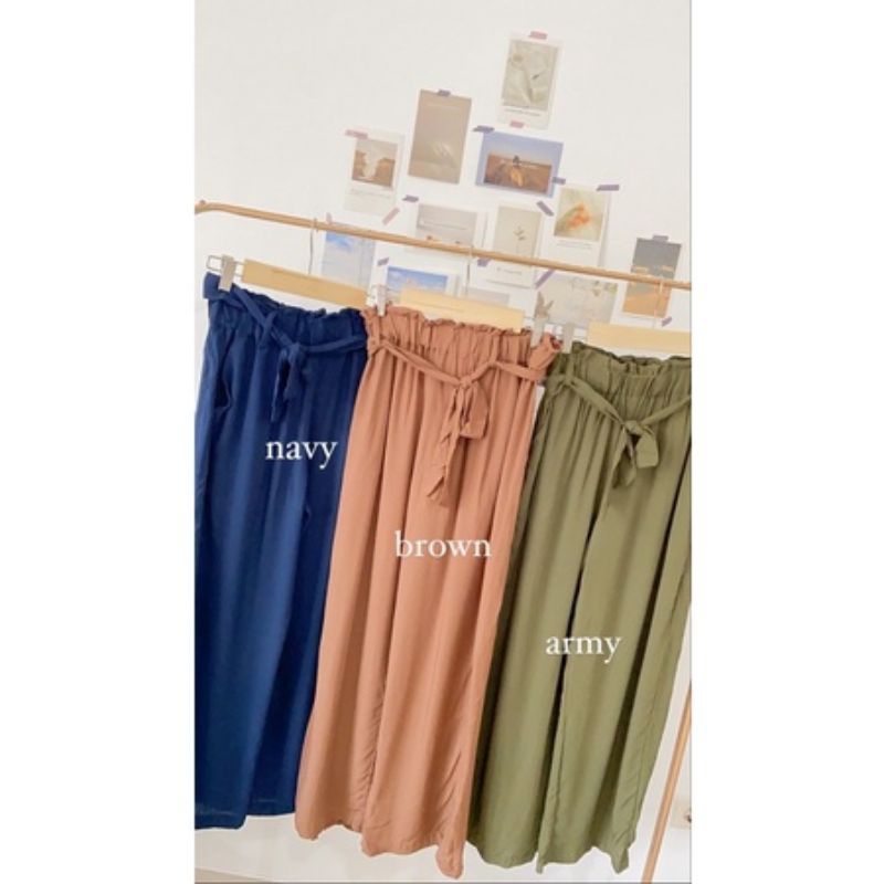 Celana Kulot H*M Wide Leg Pants Wide Cut Cullote Celana Kulot Wanita