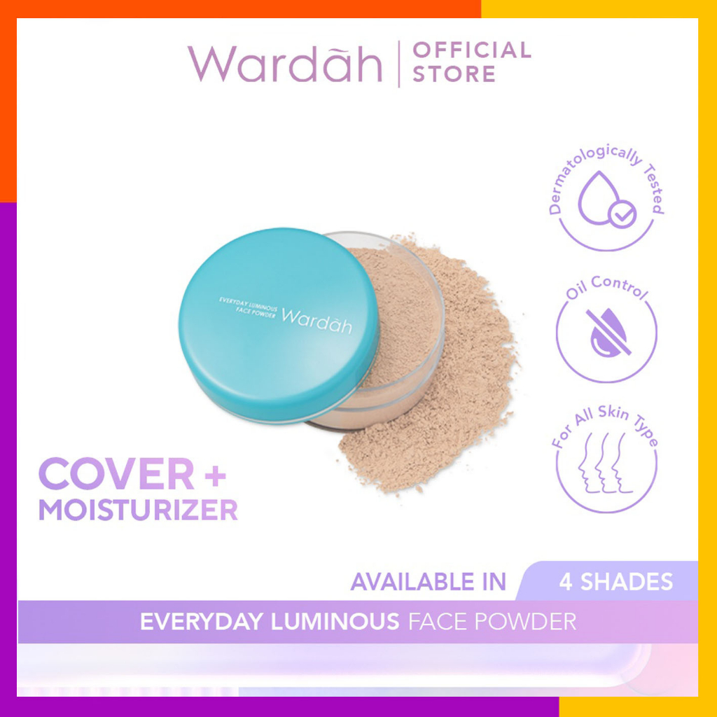 Wardah Everyday Luminous Face Powder 30gr | Loose Powder | Bedak Tabur