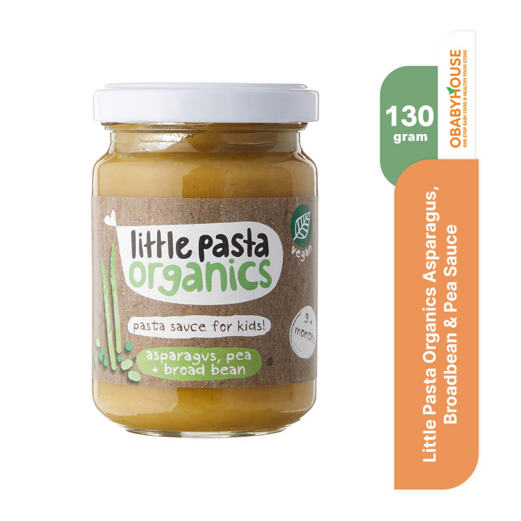 Little Pasta Organics Asparagus, Broadbean &amp; Pea Sauce 130 gr