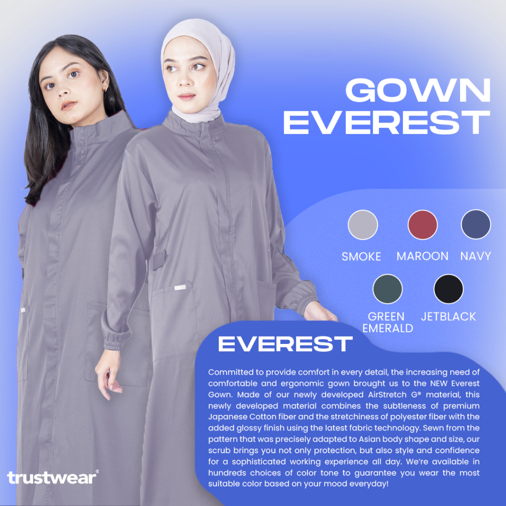 Surgical Gown / Gaun Operasi / Gaun OK Dokter Perawat Model EVEREST