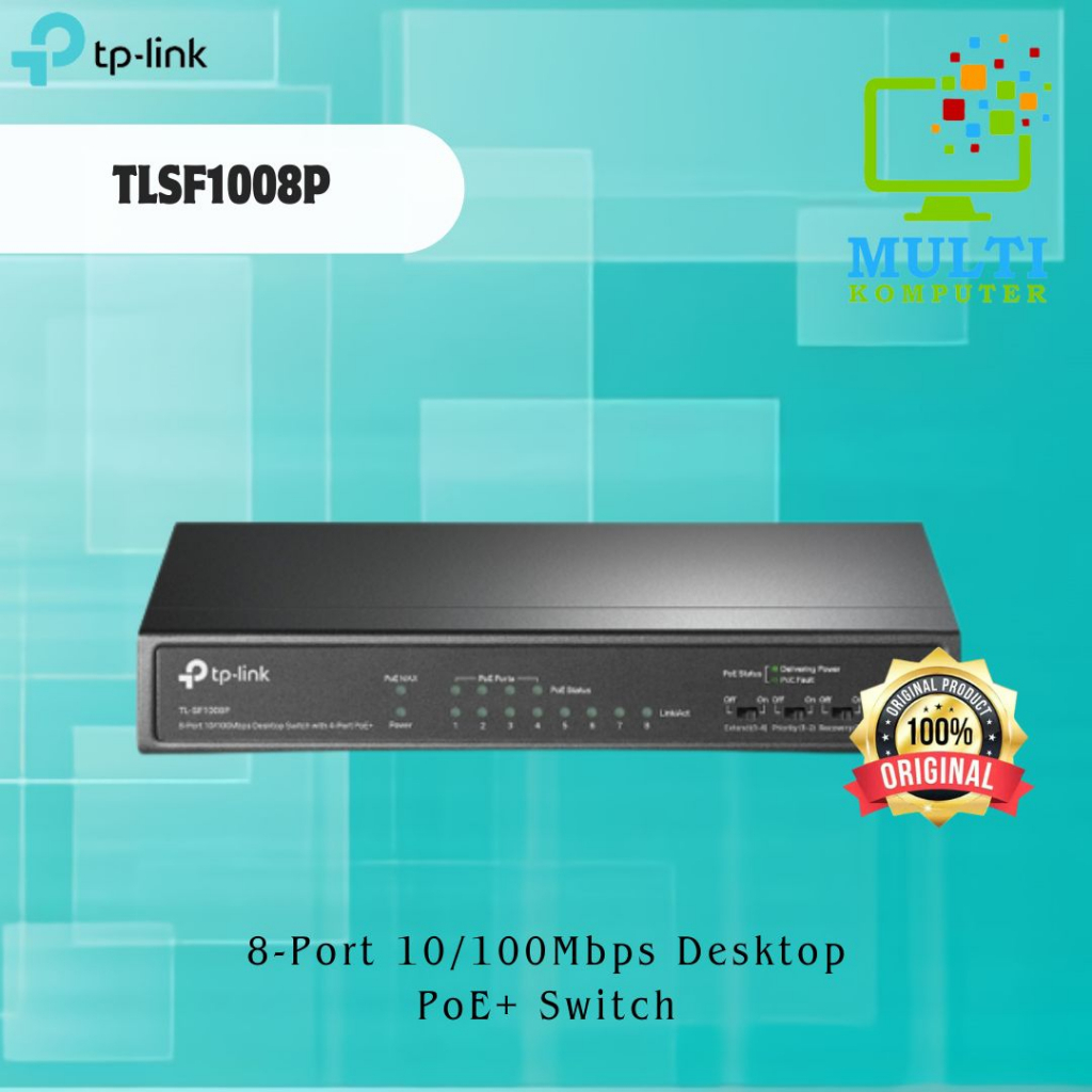 Switch 8 Port 10/100Mbps with 4 Port PoE TPLINK TL-SF1008P