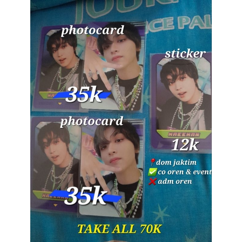 WTS Pc photocard official NCT haechan matching game card jaehyun bene SG 2022