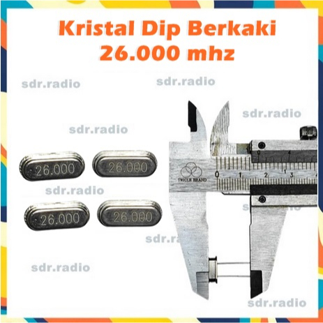 Kristal Dip Berkaki 26mhz Crystal Dip 26.000 mhz