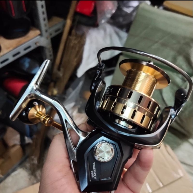 reel pancing getsu rankers body metal 6000 reel laut
