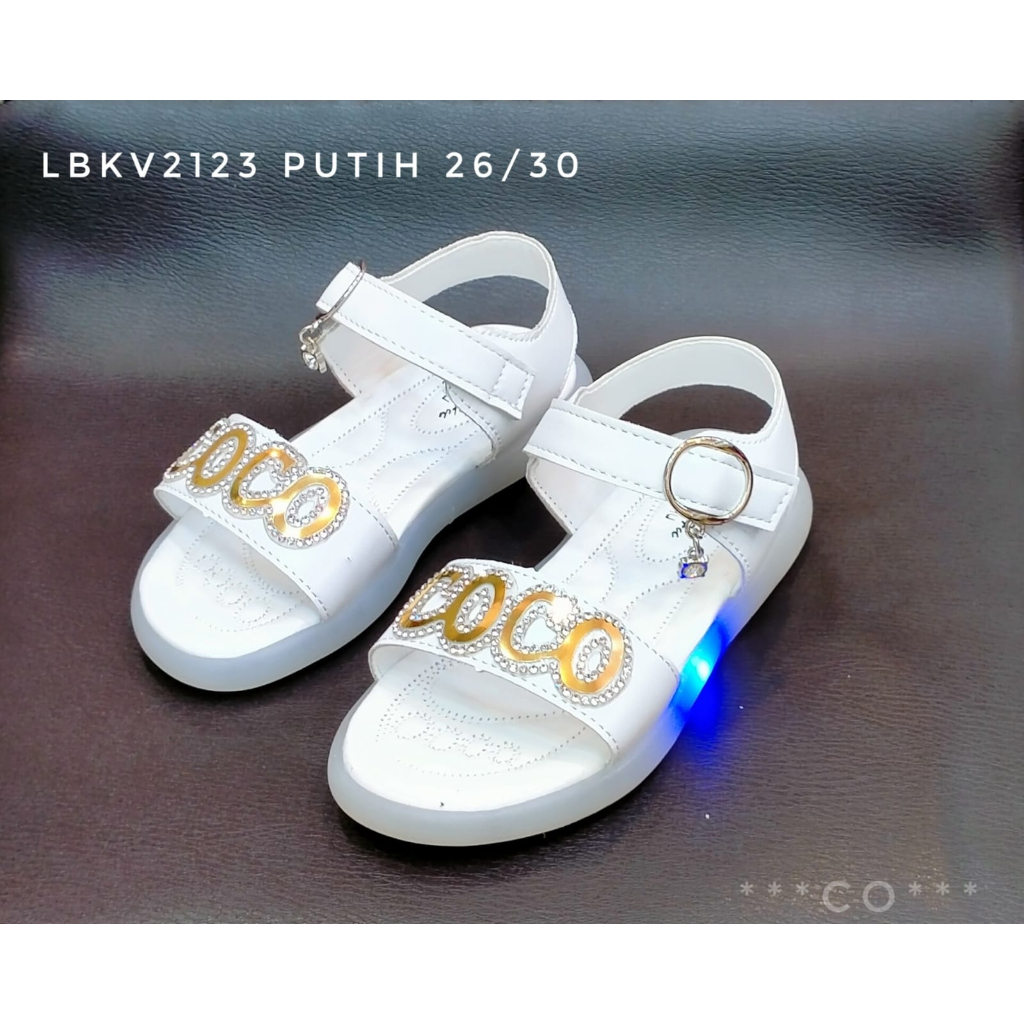 11.11   TERMURAH Sepatu sandal Anak cewek / Sandal LED simple