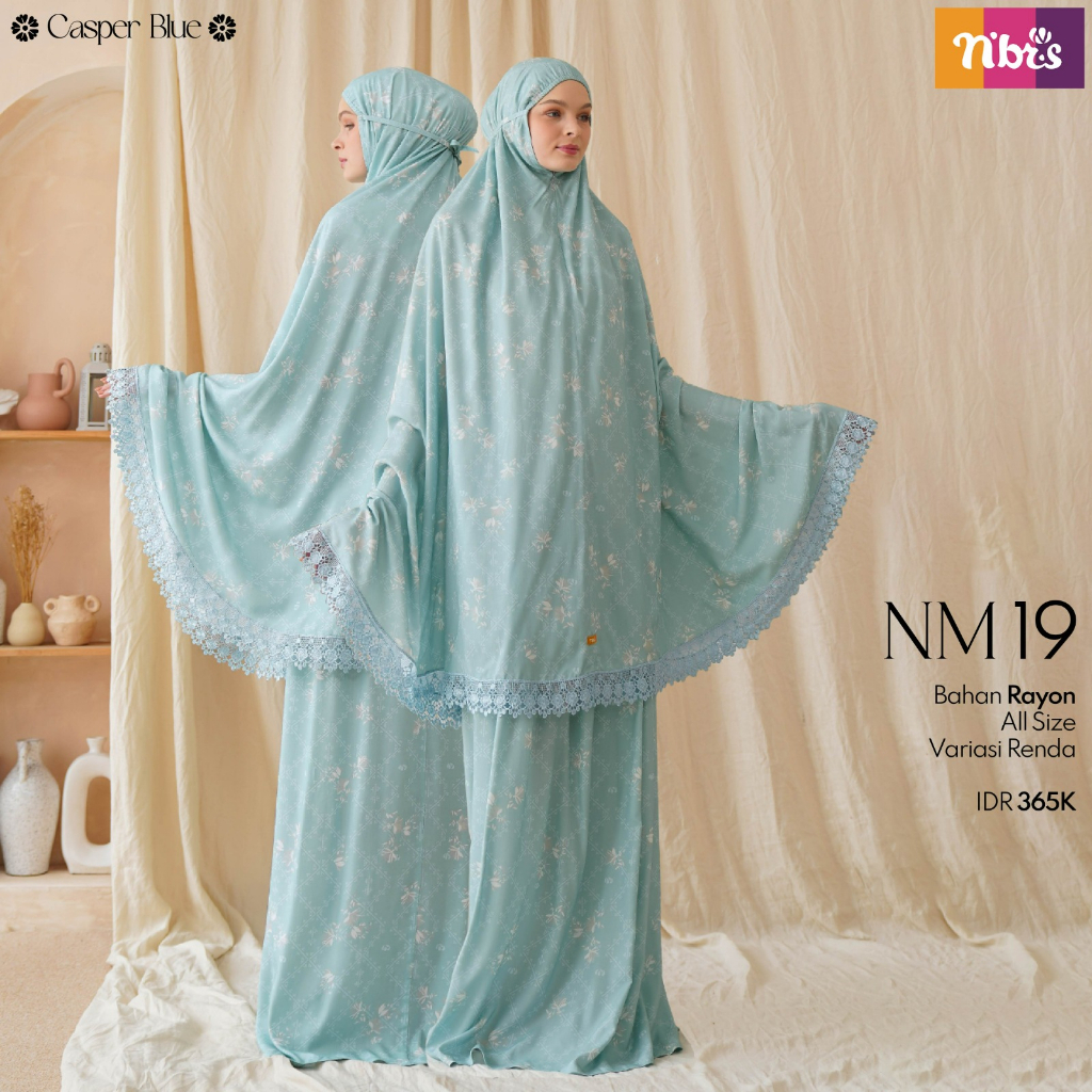 NIBRAS MUKENA DEWASA NM 019 BAHAN RAYON VARIASI RENDA SIMPLE DAN ELEGANT