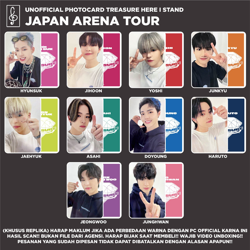 [REPLIKA TREASURE] PHOTOCARD JAPANA ARENA TOUR 2023 UNOFFICIAL