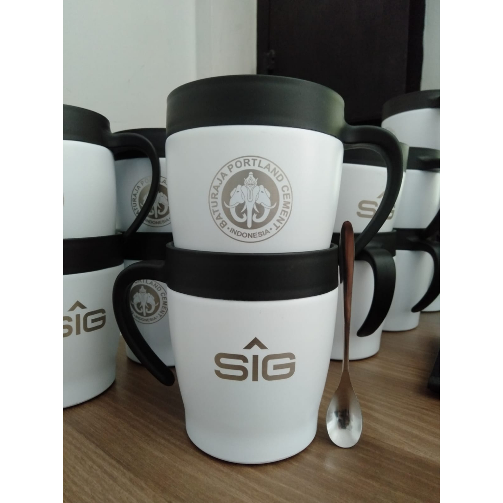 [ TUMBLER CUSTOM ECERAN GROSIR ] Mug 350ml custom grafir satuan cetak 1 sisi design suka suka