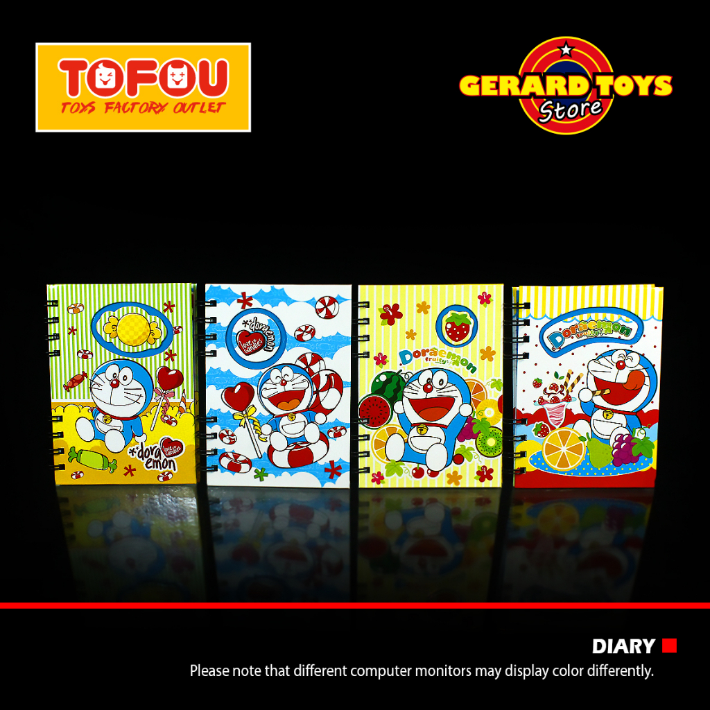 Buku Memo Notes Book Diary Ring 3D Kecil Doraemon MURAH KEREN