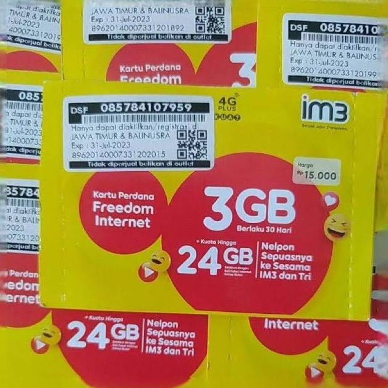 perdana sp kartu 3gb dan 9gb aktif i sat indosat sumatra