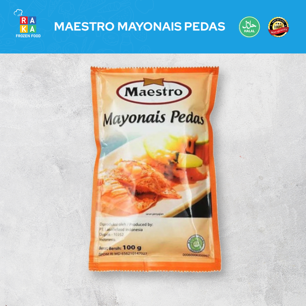 

MAESTRO MAYONAIS PEDAS SACHET 100 GR GROSIR/KARTONAN