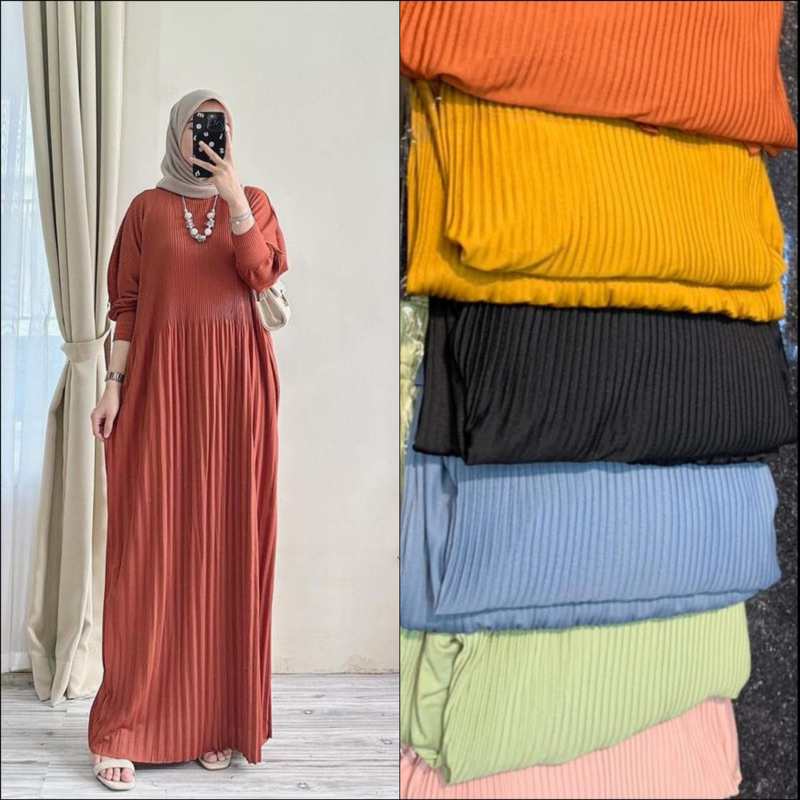 dres plisket batwing