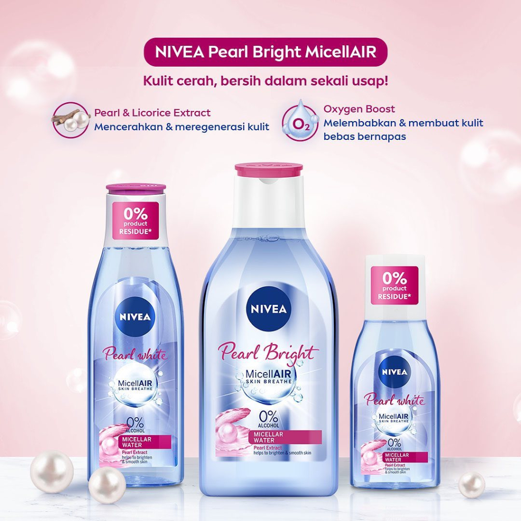 NIVEA Pearl White Micellar Water Pink