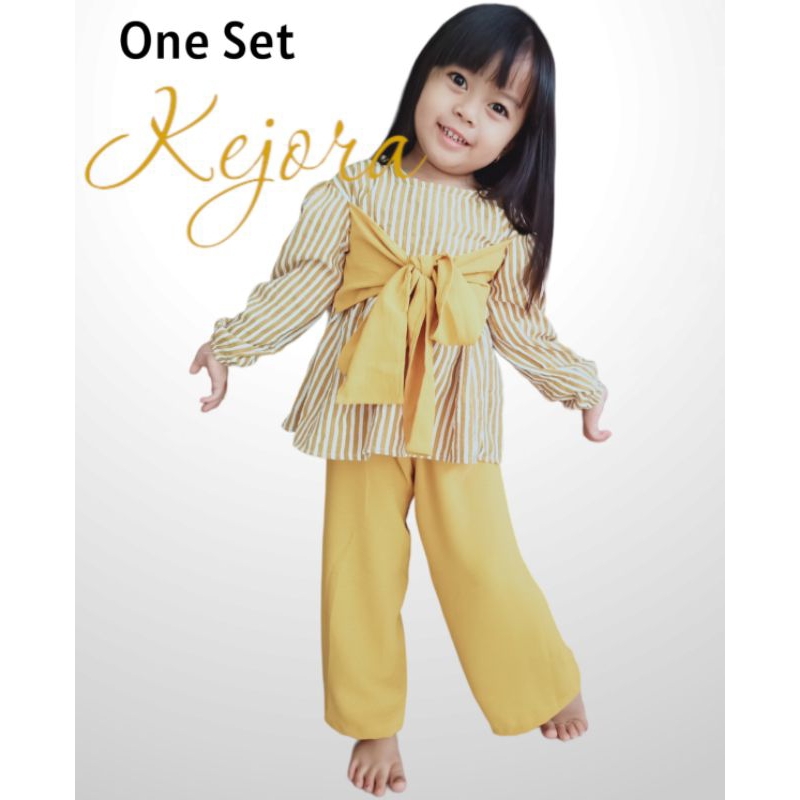 ONE SET KEJORA - SETELAN ANAK PEREMPUAN MODEL LESTI - SETELAN LESTI - SETELAN ANAK CEWEK LALUCU