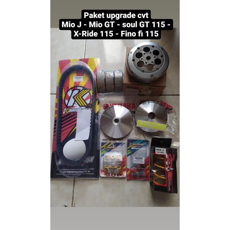Paket upgrade cvt mio j, X-Ride old, Mio GT, soul GT 115