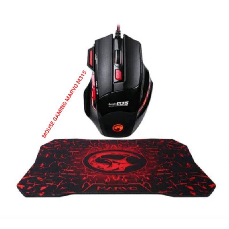 Mouse Gaming Marvo M315 Gaming mouse plus mousepad