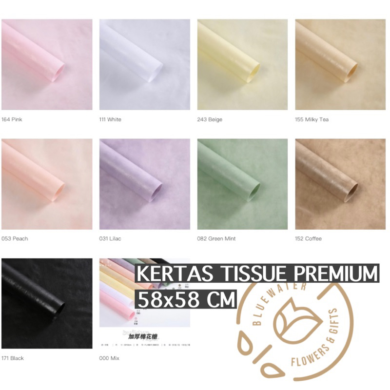 

[5 Lembar] Kertas Tisu Premium Buket Bunga / Premium Cotton Flower Wrapping Tissue Paper