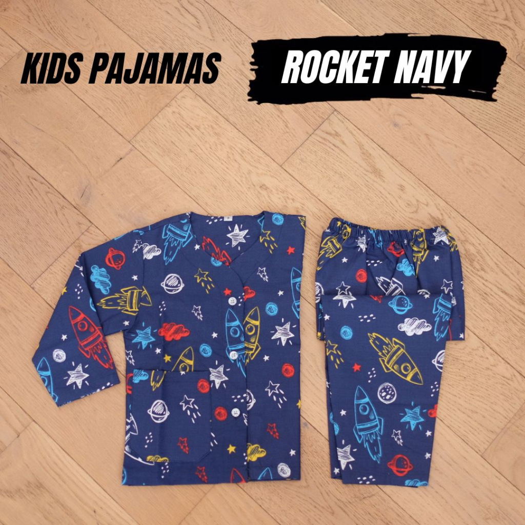 PIYAMA ANAK 1-3 TAHUN / Katun Laki Laki Perempuan / Pajamas Bobo Cewe Cowo / Atasan Tangan Panjang Boy Girl UNISEX Animal