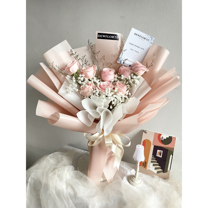 Fresh Rose Bouquet - Buket Bunga Mawar Asli