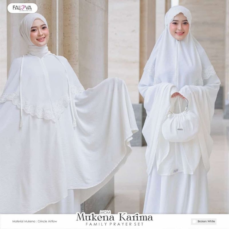 MUKENA KARIMA || Mukena Crincle Airflow || Mukena 2 in 1 || Falova