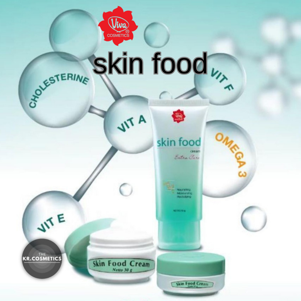 VIVA Skin Food Cream Krem pelembab anti kulit kering dan pecah-pecah 22 GR 30 GR 50 GR
