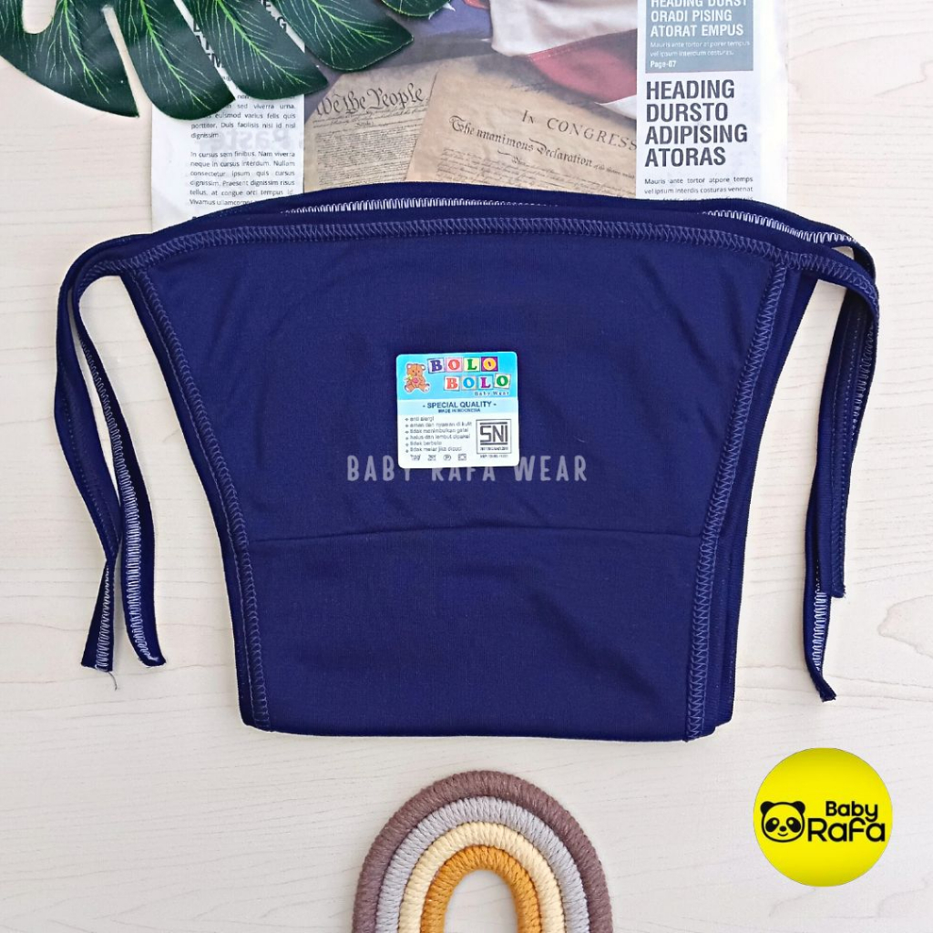 Serian Navy - 12 pcs / 6 pcs Popok Bayi Double Kain NAVY SERIES merk SNI Bolo - Bolo / Popok Double Kain Serian Navy