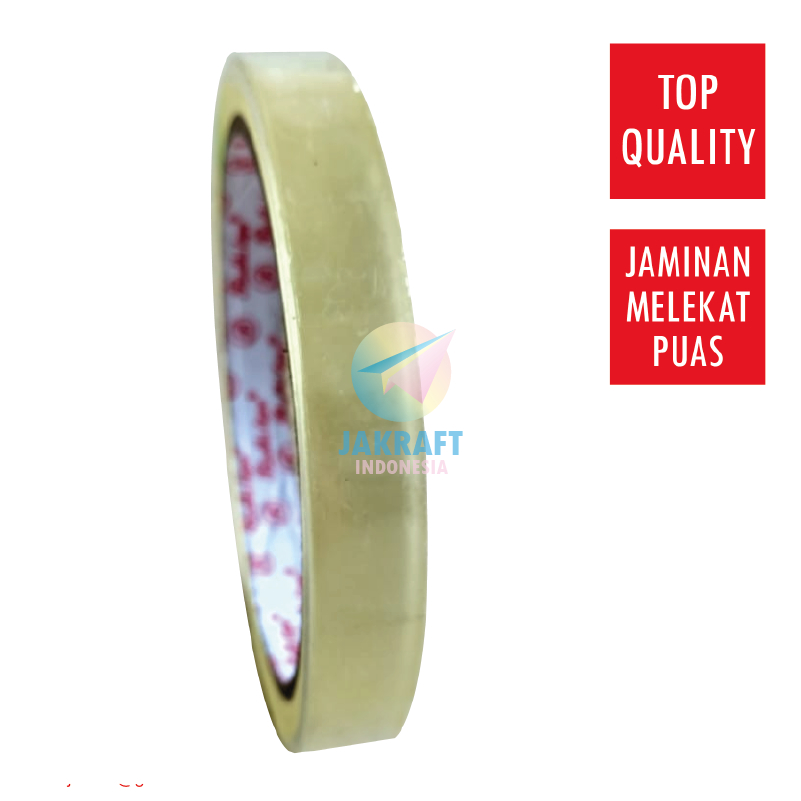 

(1 Roll) Isolasi Solatip Lakban Sedang Adhesive Tape 1/2" Inch 12 mm x 72 Yards i-nOki Pack Setara Daimaru Ekonomis