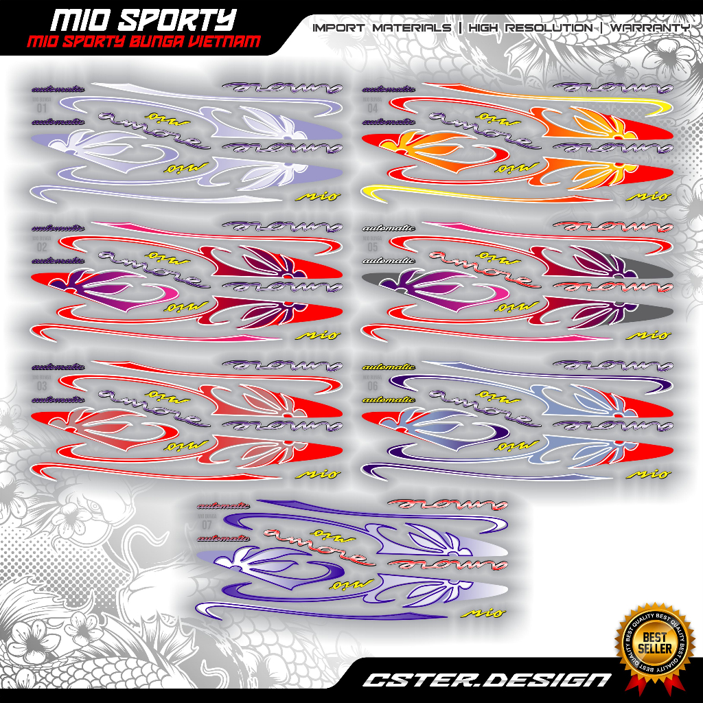 STRIPING MIO SPORTY BUNGA z mx