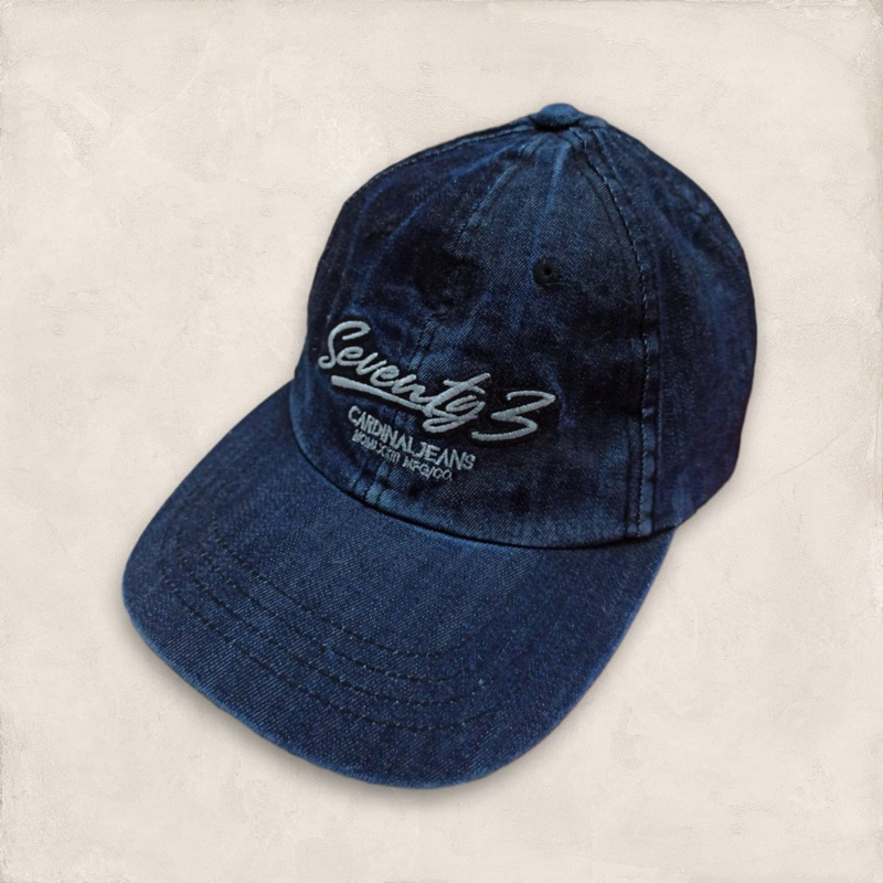 Topi soft jeans cardinal original blue jeans