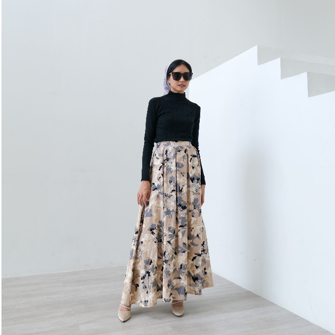 [ Raya Collection ] Dalila Long Flowy Skirt