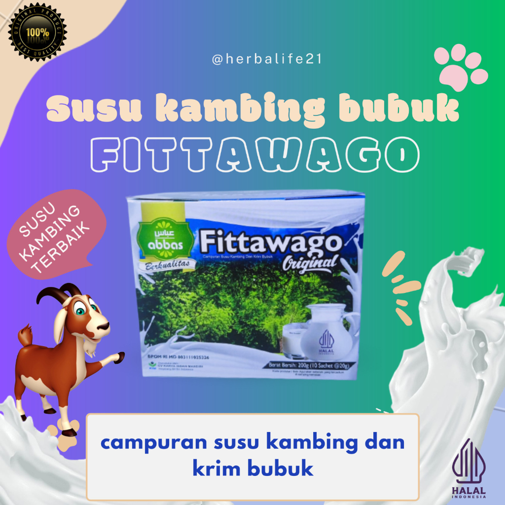 

Promo Fittawago Susu Kambing Etawa Isi 10 Sachet 100% Original