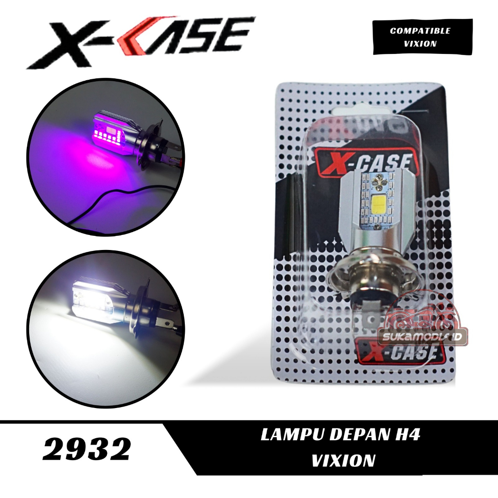 Lampu Motor H4 DC Tembak Depan Headlight Super Terang Putih 1PC LED