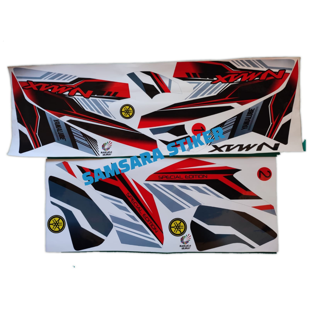 Stiker Motor Yamaha Nmax Variasi Merah