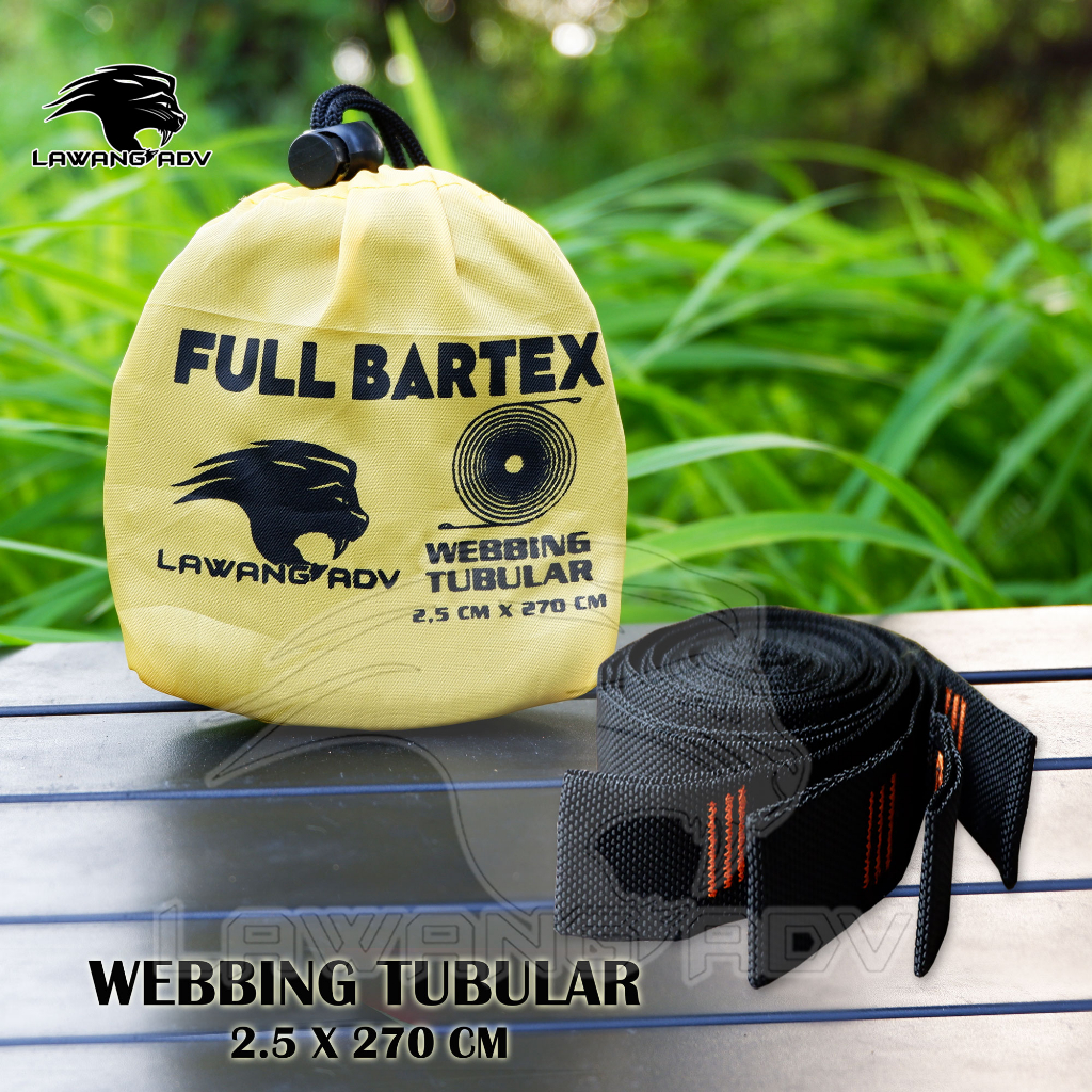 tali webbing hammock tubular 270 x 2.5 cm webbing tubular full bartex