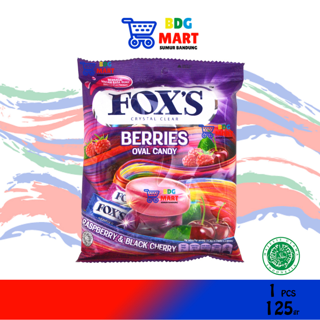 

PERMEN FOX BERRIES OVAL CANDY HANYA 1 PCS BUKAN SATU PACK