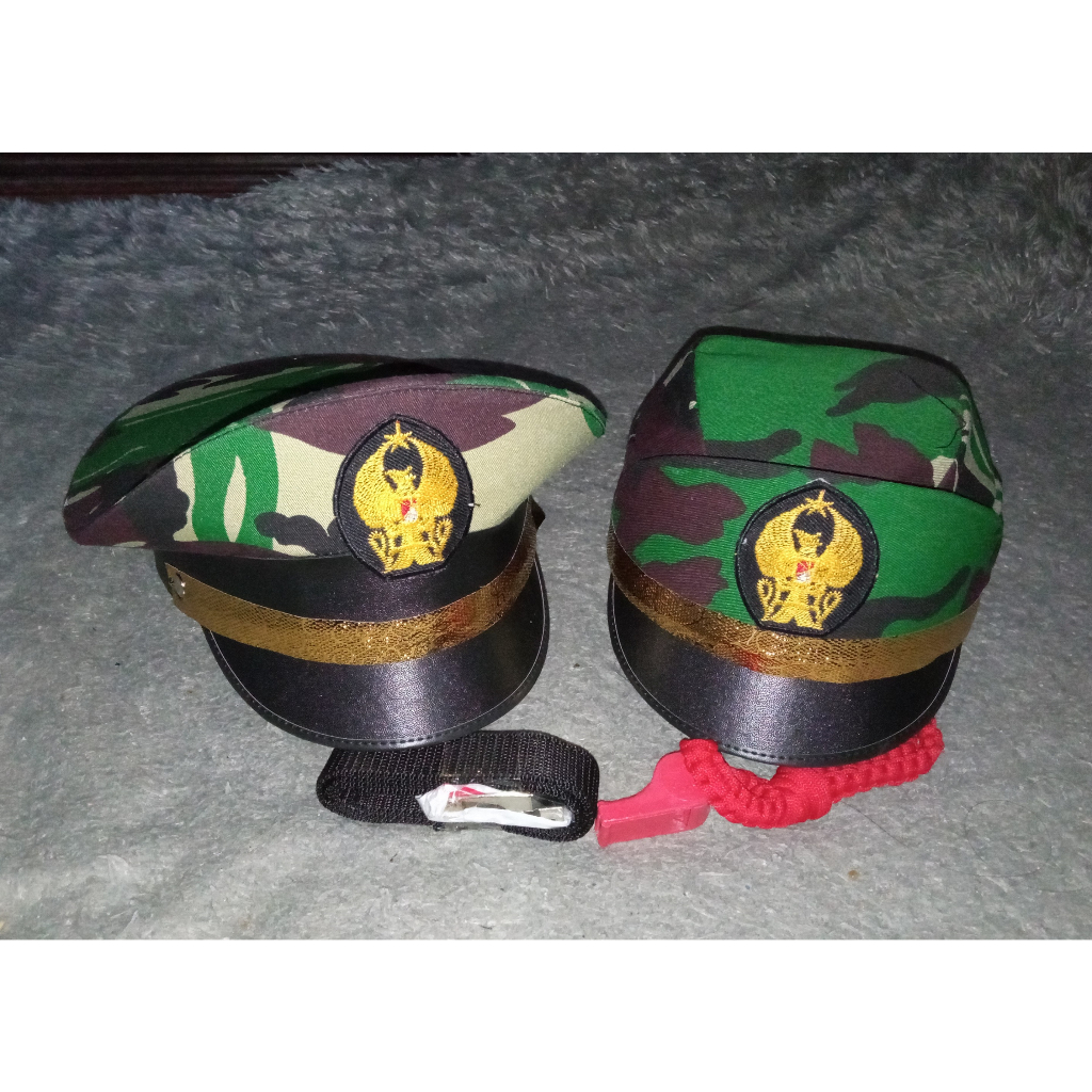 TERMURAH Topi dan Aksesoris TNI anak laki-laki / set Aksesoris anak cowok / Atribut TNI Anak laki-la