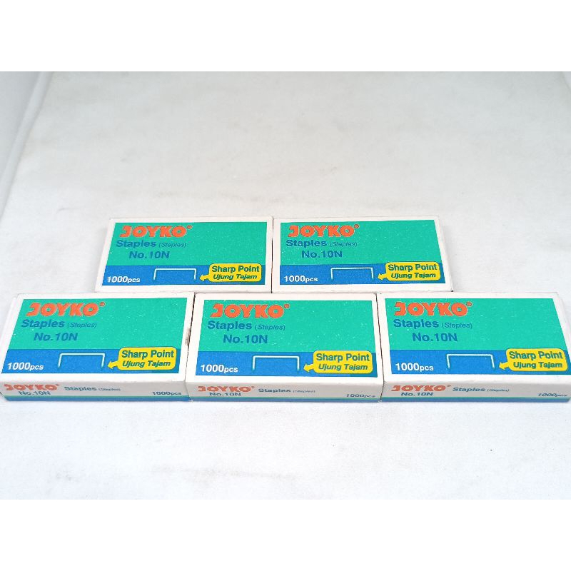 ISI STAPLES BESI UKURAN KECIL NO 10 MEREK JOYKO KANGURU 10N 10-1M 1 KOTAK ISI 1000 PCS