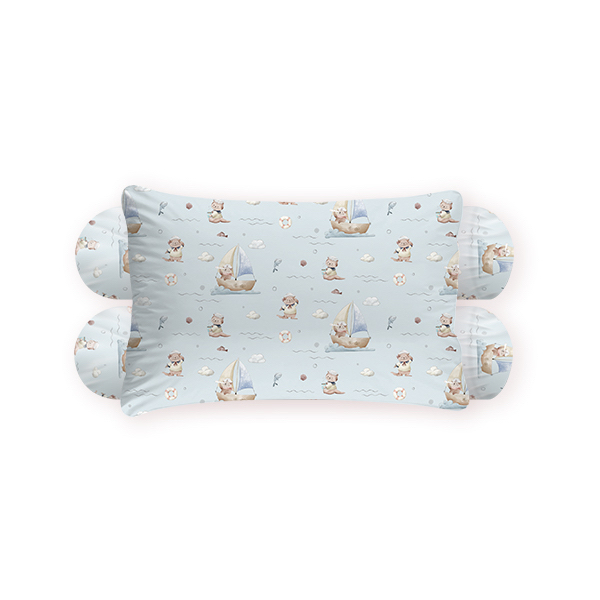 Cottonseeds Pillow Bolster Set Sea Otter