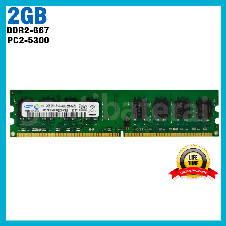 Longdimm Ram PC Komputer 2GB DDR2 PC2-5300