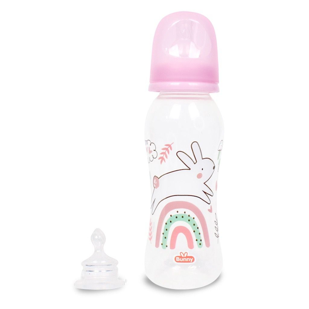 Lusty Bunny Botol Susu PP Reguler Dot Bulat Free Dot Gepeng ADB 1219 ADB 2419 (125ml - 250ml)