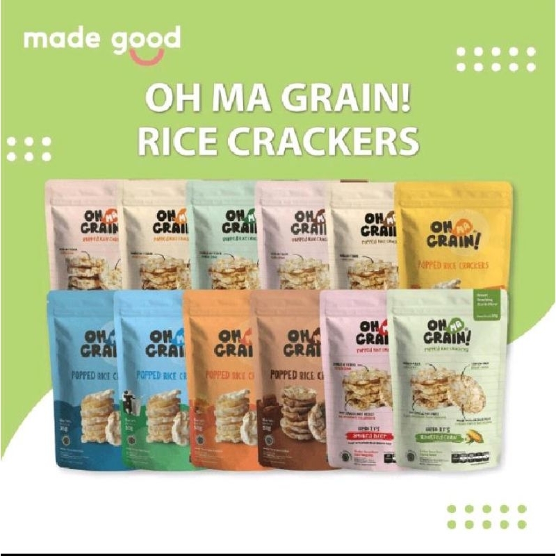 OMG Oh Ma Grain Popped Rice Crackers / snack Cracker TERMURAH !!!