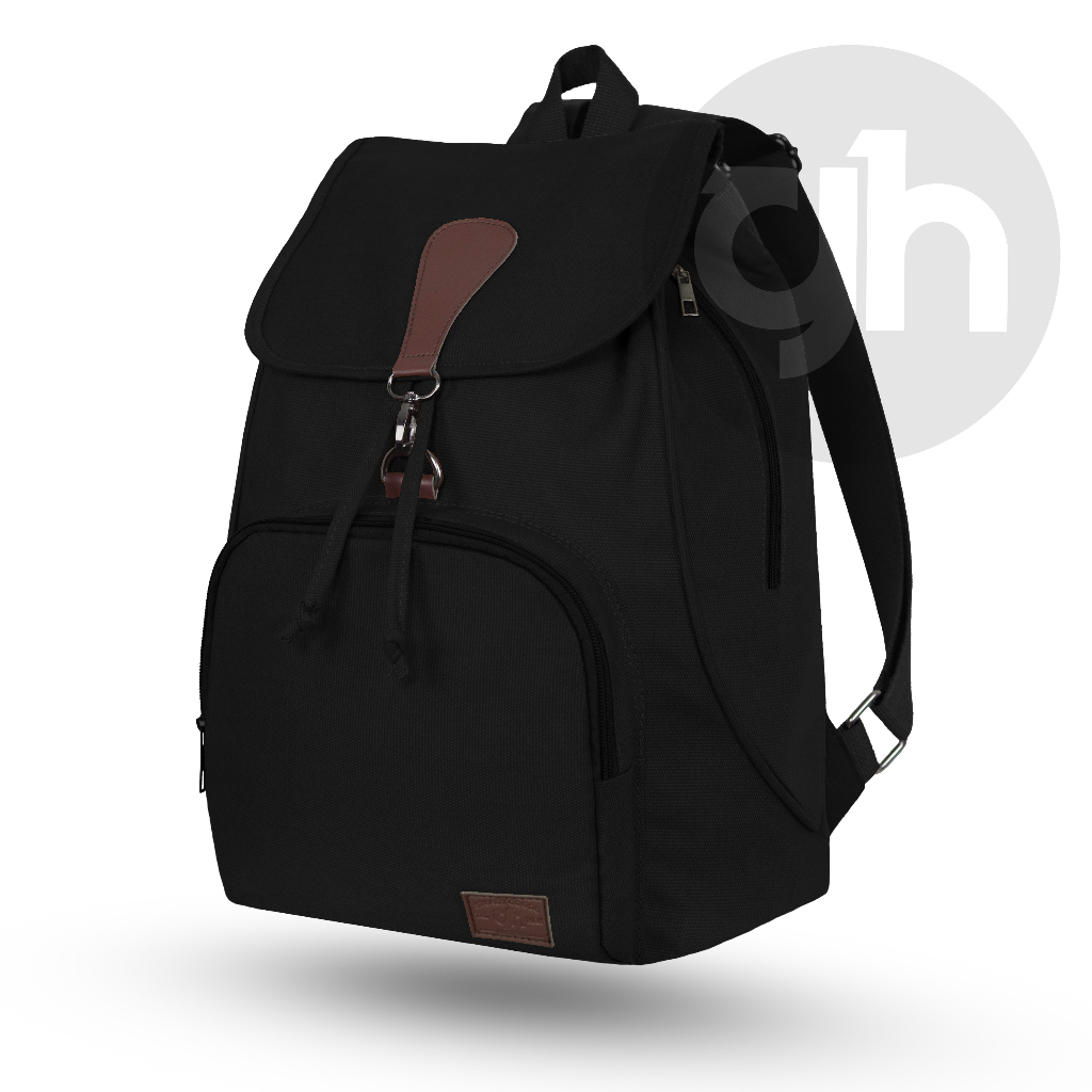 GHbag Klub New Arrival - Tas Ransel kanvas IAC Backpack Up to 15 inch - Tas Pria Tas Wanita Daypack