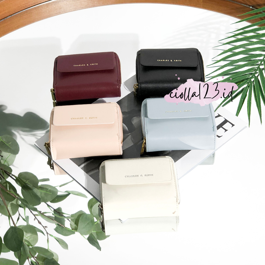 DOMPET WANITA CK BLUSH SHORT WALLET