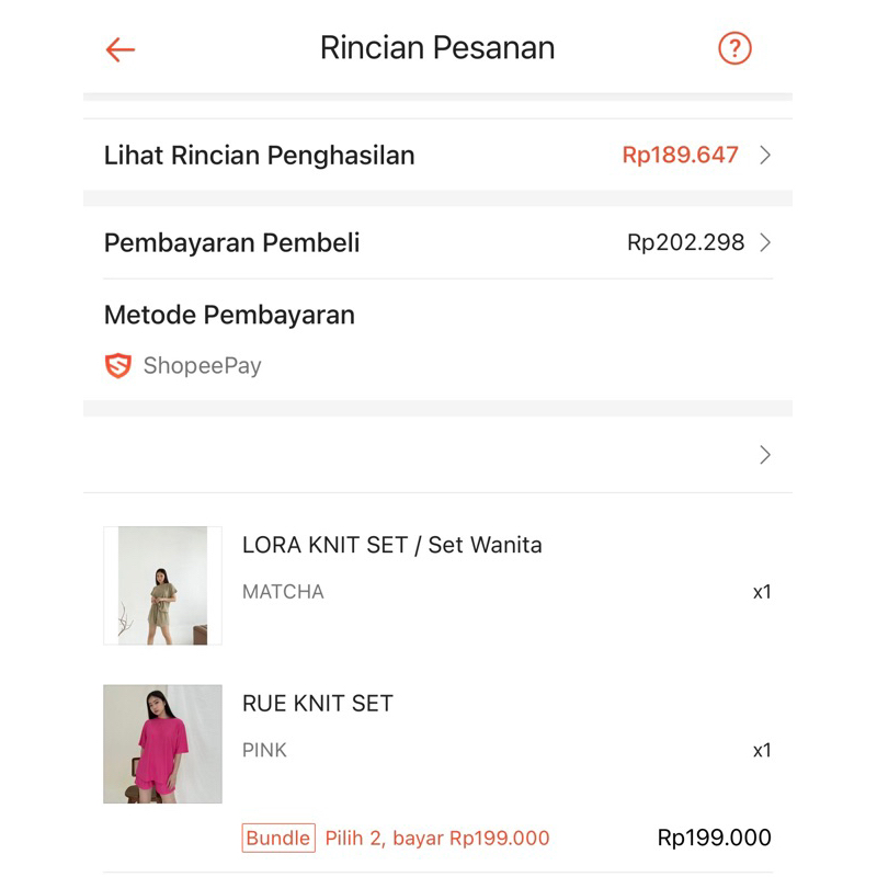 은지 EUN-JI KNIT SET ( BELI 1 GRATIS 1 )