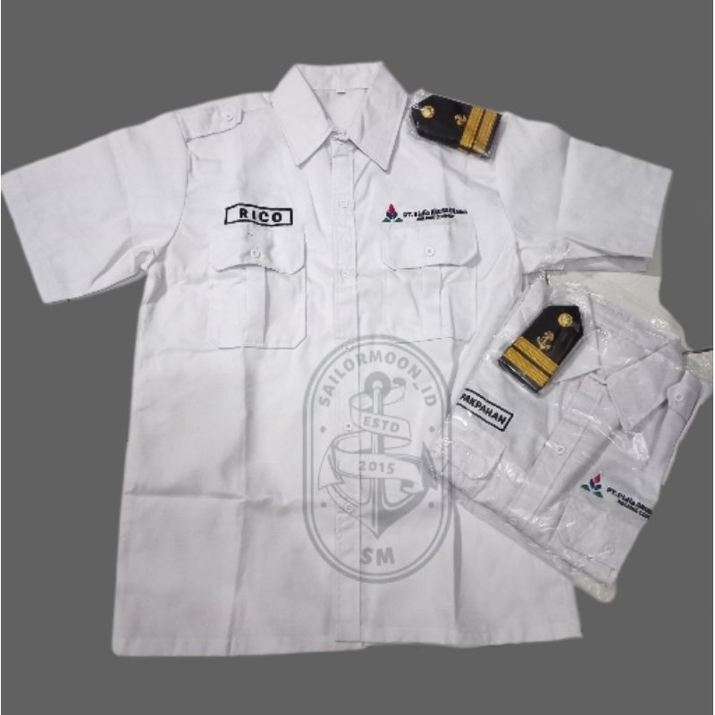 CUSTOM BORDIR KEMEJA PDH BORDIR KEMEJA PDH BEBAS DESIGN BORDIR KEMEJA PELAUT BORDIR KEMEJA PNS BORDI