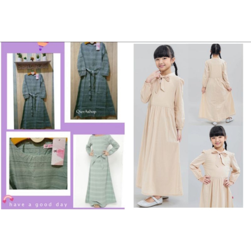 Gamis long dress anak perempuan Exit girl/exit/expand